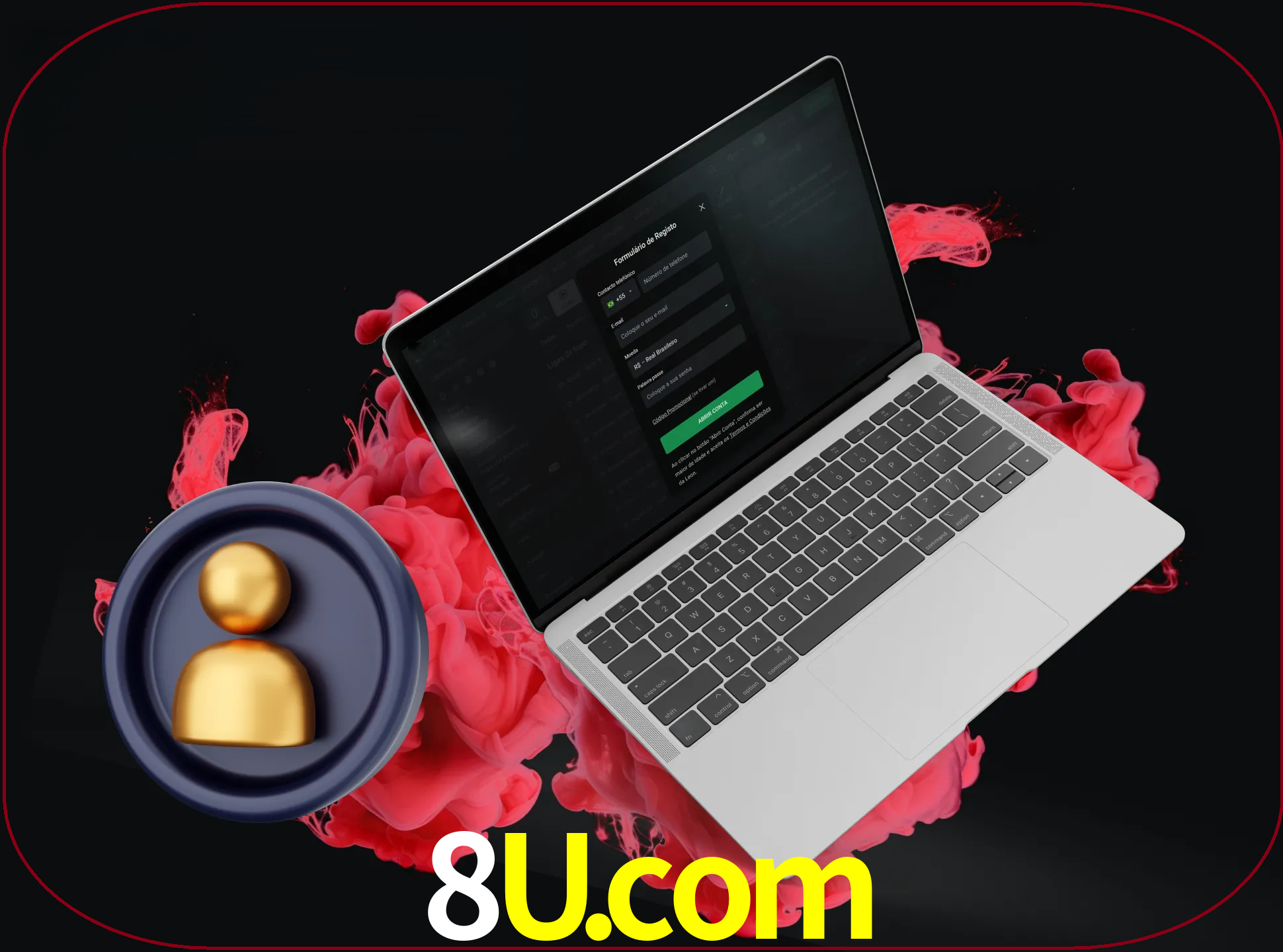 No cabeçalho do site 8u, clique no botão que o levará a um formulário especial onde terá de introduzir as suas informações actuais.