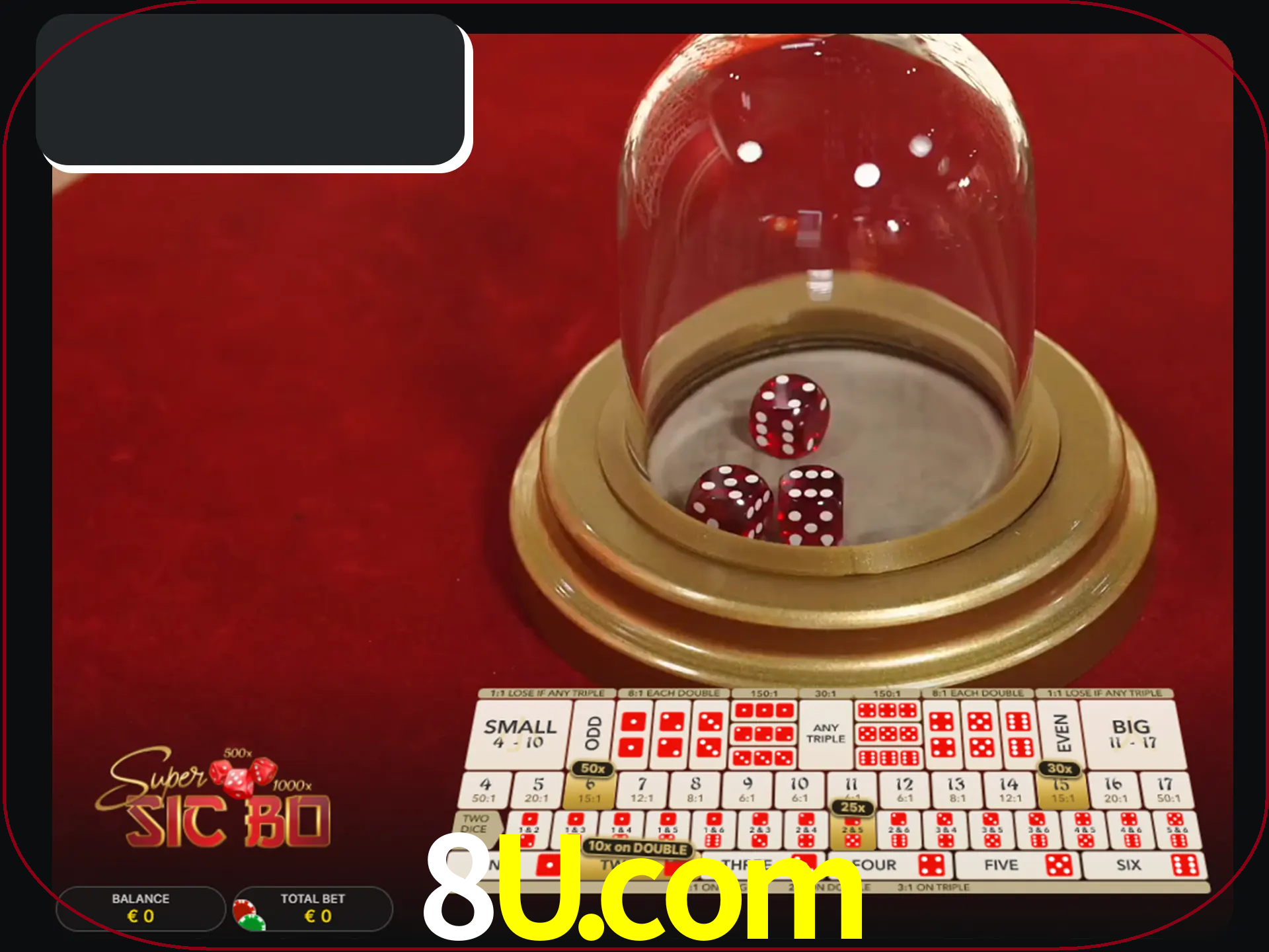 Deixe os dados ao seu lado nos jogos da Sic Bo.