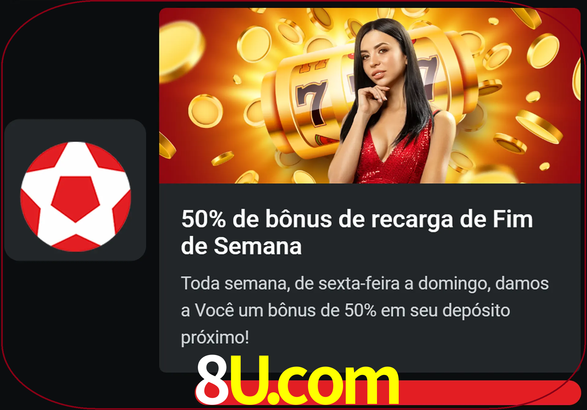 Volte a cada semana para receber novos bônus em dinheiro.